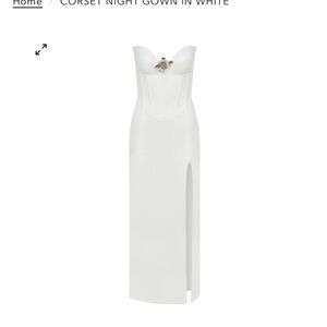 White corset dress